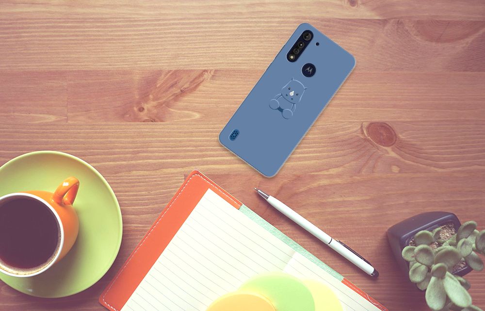 Motorola Moto G8 Power Lite Telefoonhoesje met Naam Baby Rhino B2C Telecom