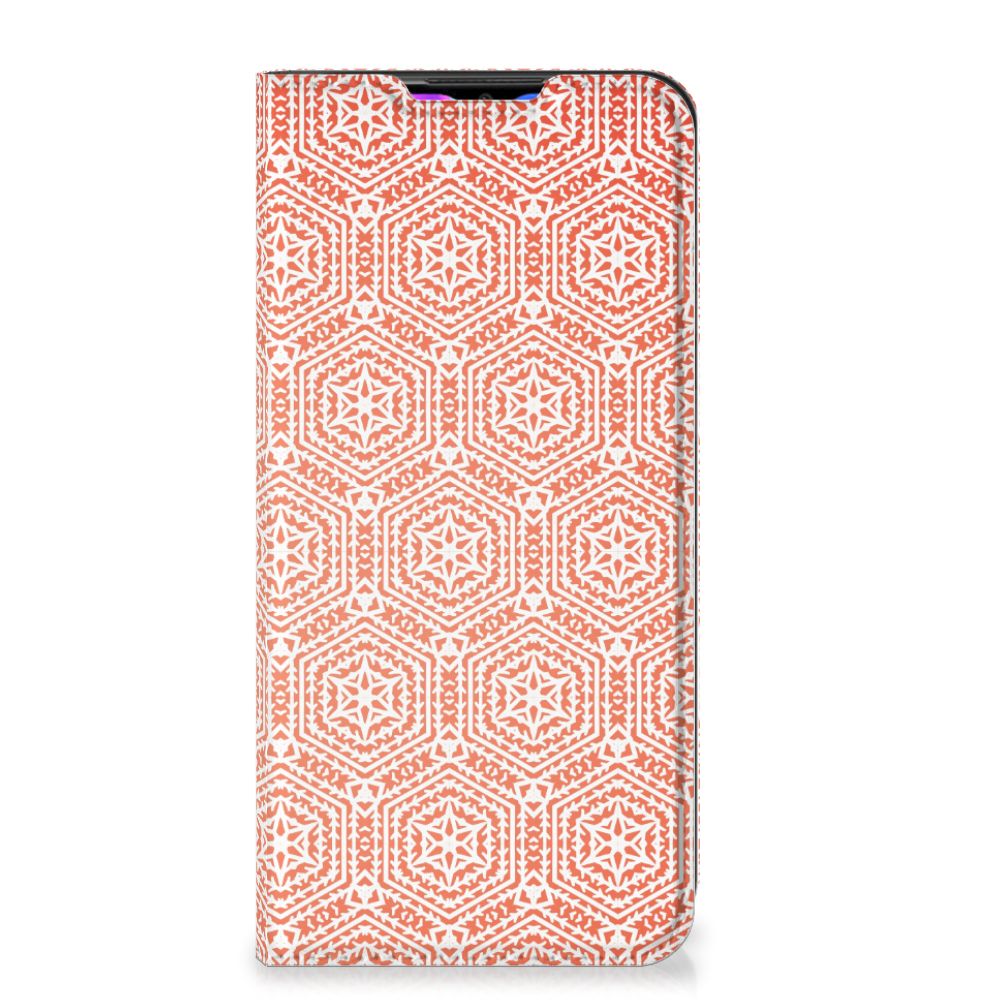 Xiaomi Redmi 9 Hoesje met Magneet Pattern Orange - B2C Telecom