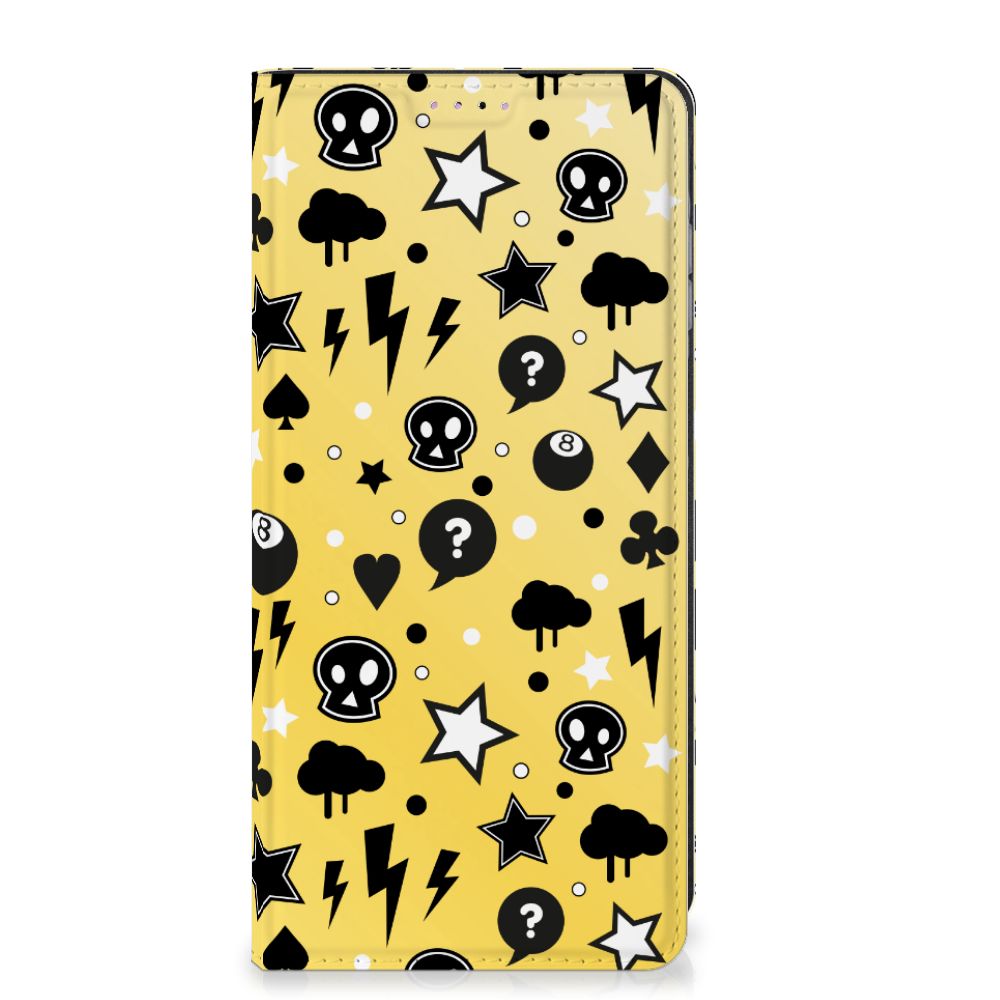Mobiel BookCase Samsung Galaxy A25 Punk Geel