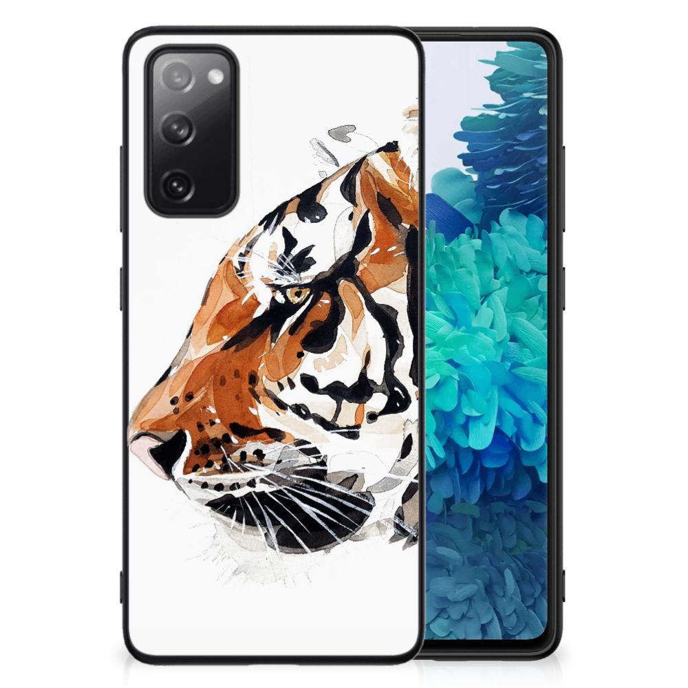 Kleurrijke Telefoonhoesje Samsung Galaxy S20 FE Watercolor Tiger B2C Telecom