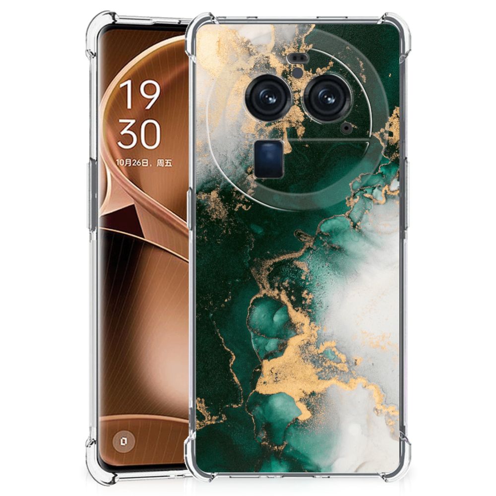 Anti-Shock Hoesje voor OPPO Find X6 Pro Marmer Groen B2C Telecom
