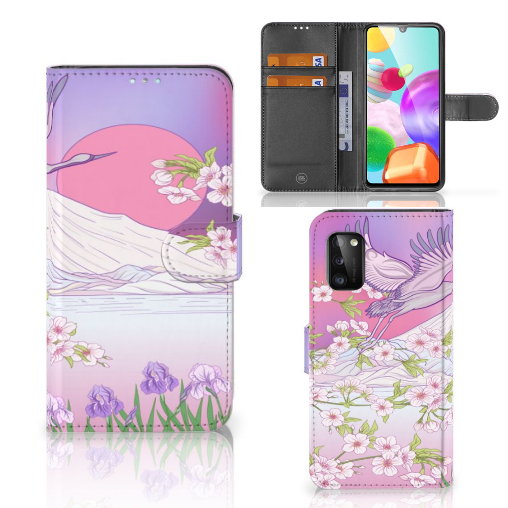 Samsung Galaxy A41 Telefoonhoesje met Pasjes Bird Flying