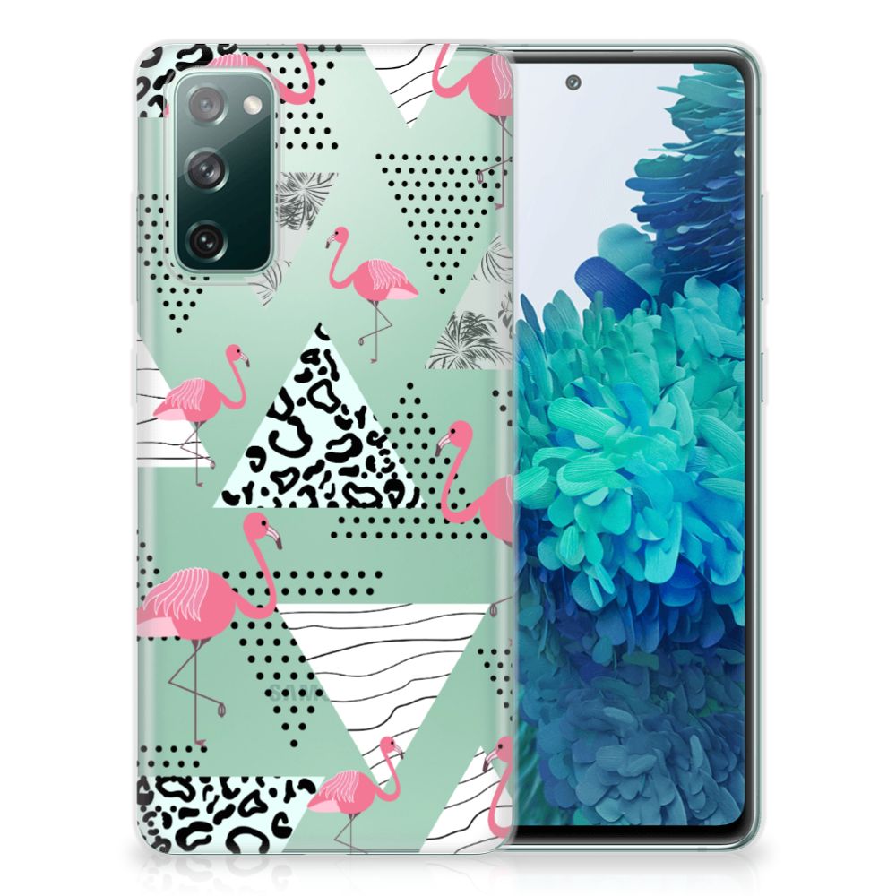 Samsung Galaxy S20 FE TPU Hoesje Flamingo Triangle B2C Telecom