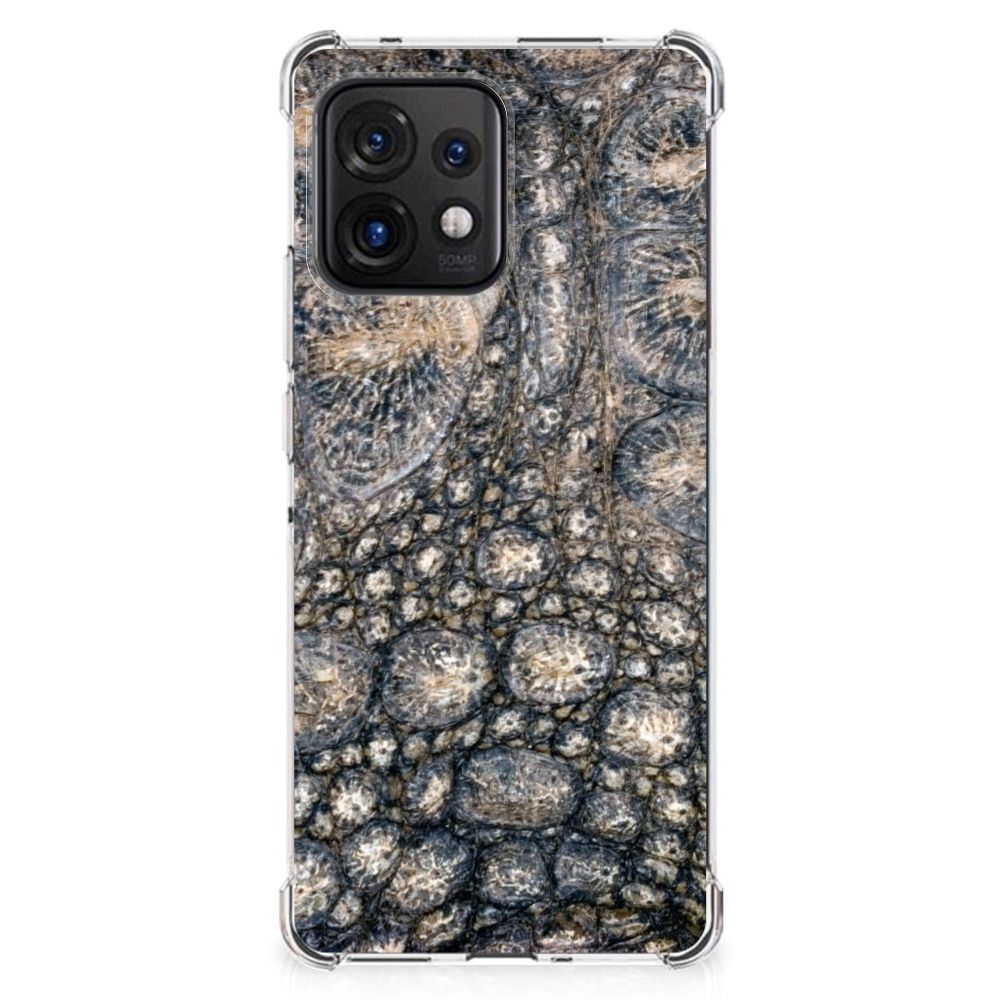 Motorola Edge 40 Pro Case Anti-shock Krokodillenprint