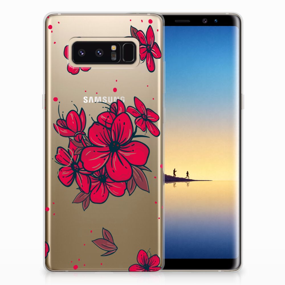 Samsung Galaxy Note 8 TPU Case Blossom Red