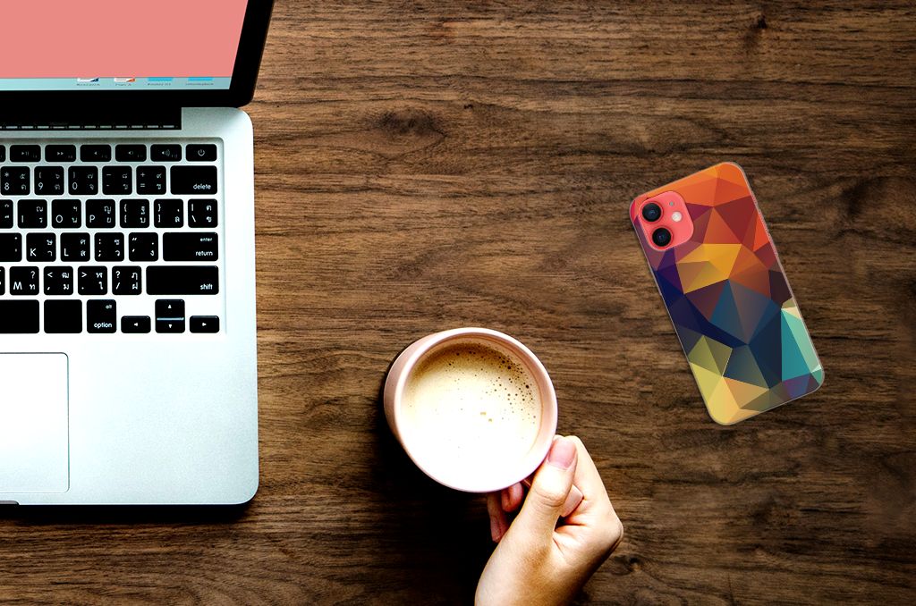 iPhone 12 Mini TPU Hoesje Polygon Color B2C Telecom
