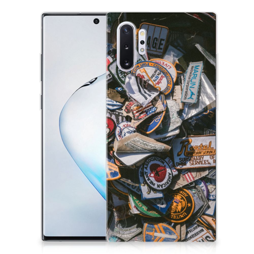 Samsung Galaxy Note 10 Plus Siliconen Hoesje met foto Badges