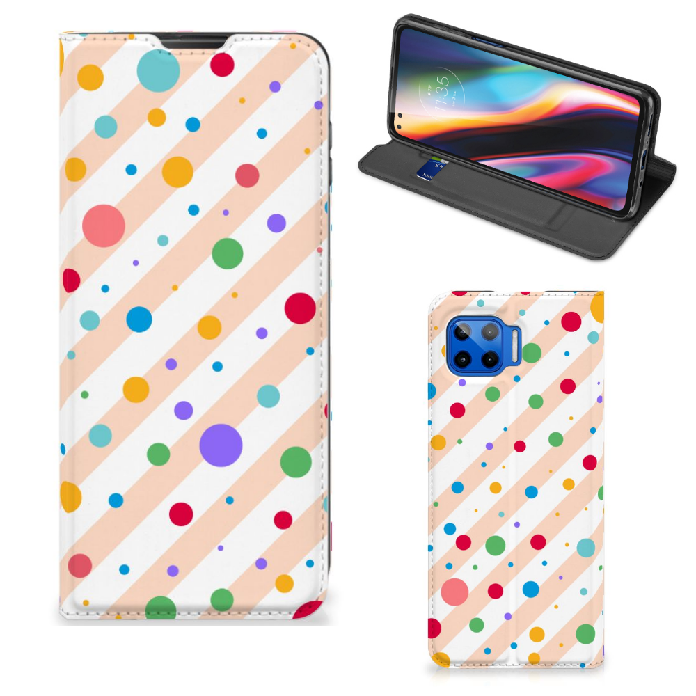 Motorola Moto G 5G Plus Hoesje met Magneet Dots - B2C Telecom