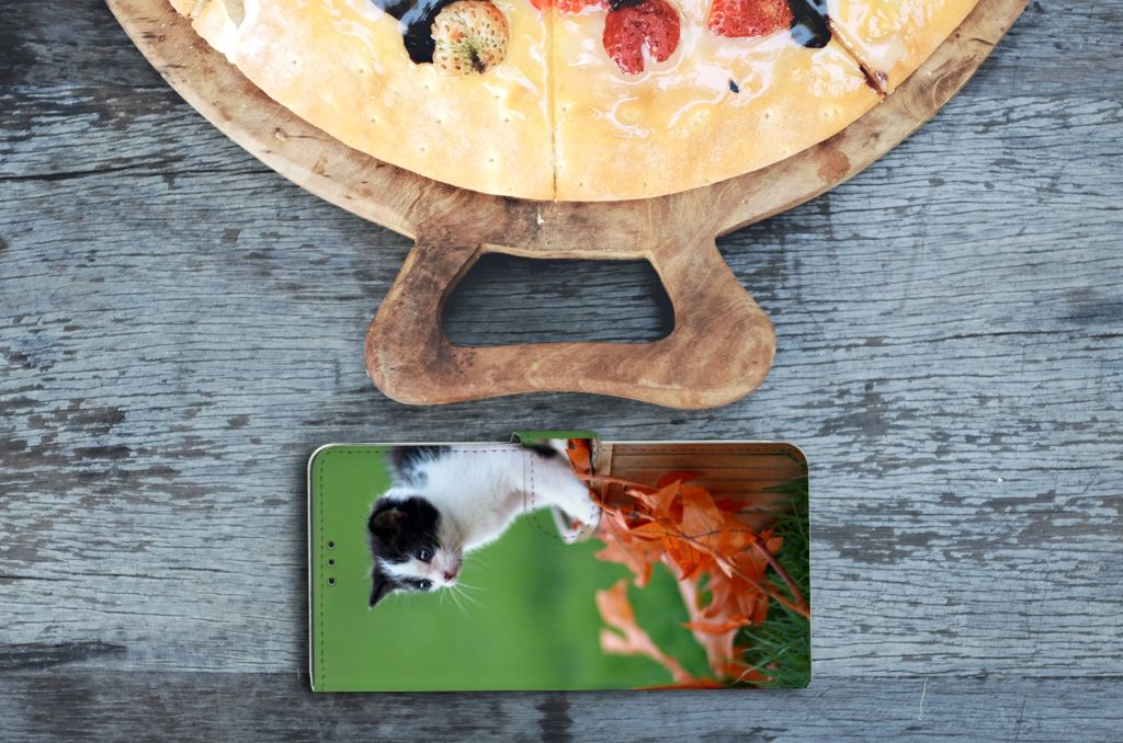 OnePlus 9 Pro Telefoonhoesje met Pasjes Kitten
