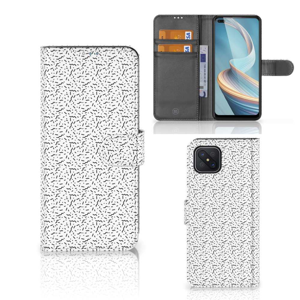 OPPO Reno4 Z Telefoon Hoesje Stripes Dots