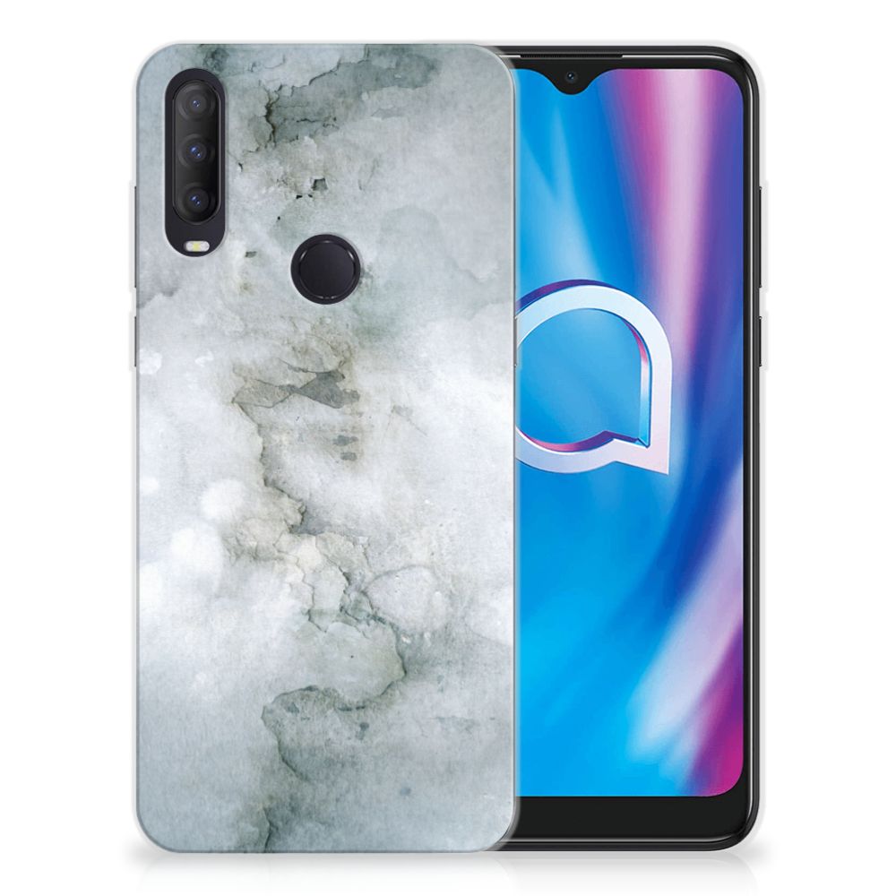 Hoesje maken Alcatel 1S (2020) Painting Grey B2C Telecom
