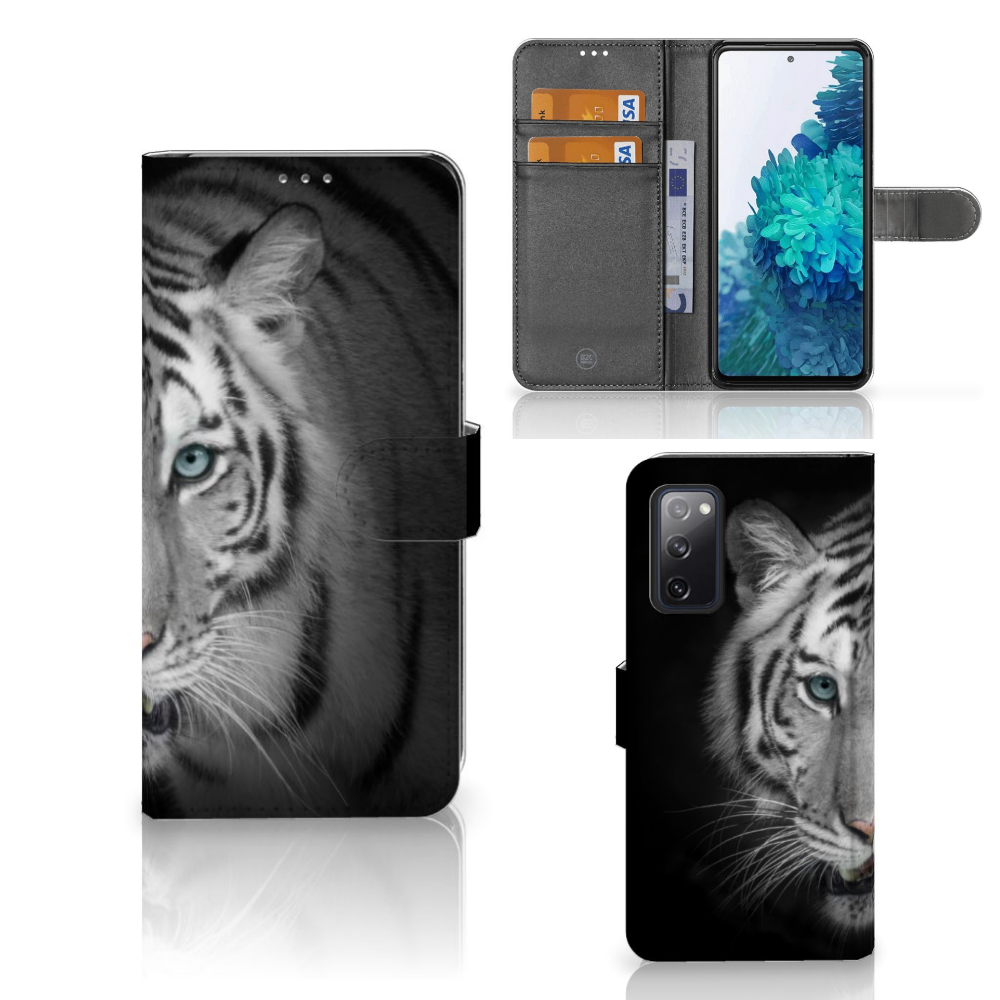 Samsung Galaxy S20 FE Telefoonhoesje met Pasjes Tijger