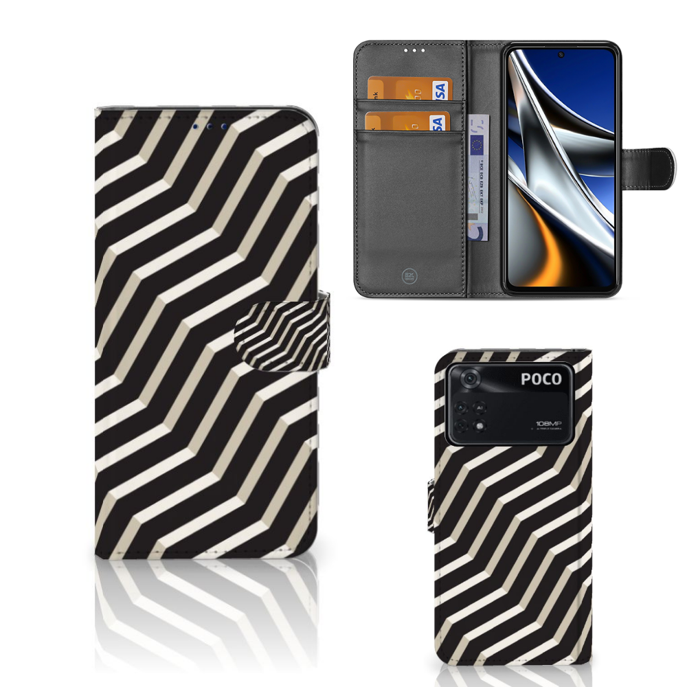Xiaomi Poco X4 Pro 5G Book Case Illusion