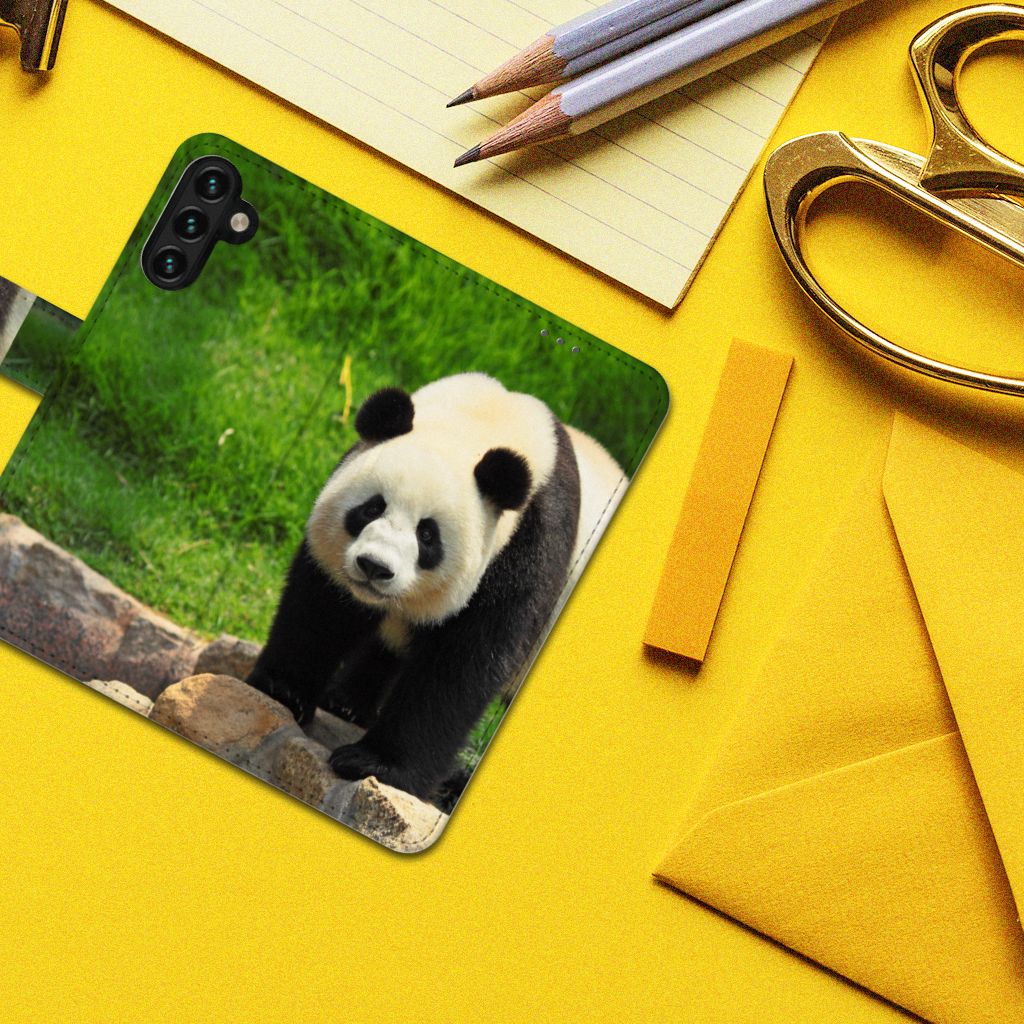 Samsung Galaxy A04s | Samsung Galaxy A13 5G Telefoonhoesje met Pasjes Panda