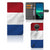 Nokia 1.4 Bookstyle Case Nederlandse Vlag met pasjes en artistiek design van de Nederlandse vlag.