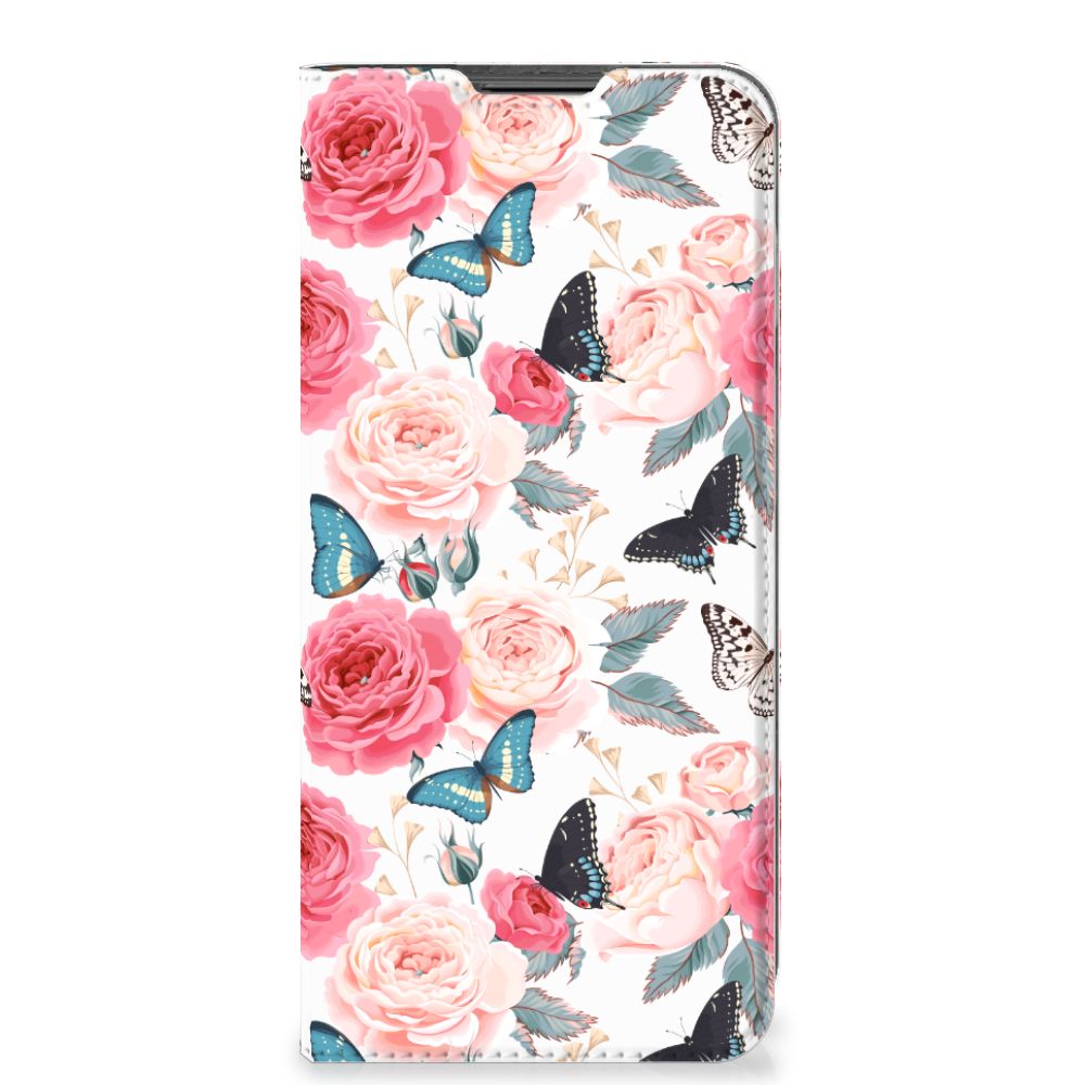 Motorola Moto G22 Smart Cover Butterfly Roses - B2C Telecom