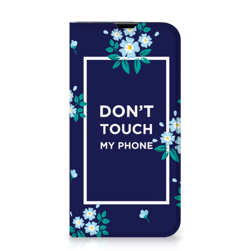 iPhone 13 Pro Design Case Flowers Blue DTMP - B2C Telecom
