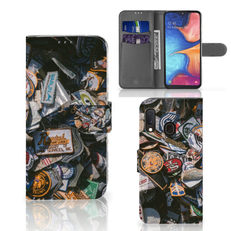 Samsung Galaxy A20e Telefoonhoesje met foto Badges