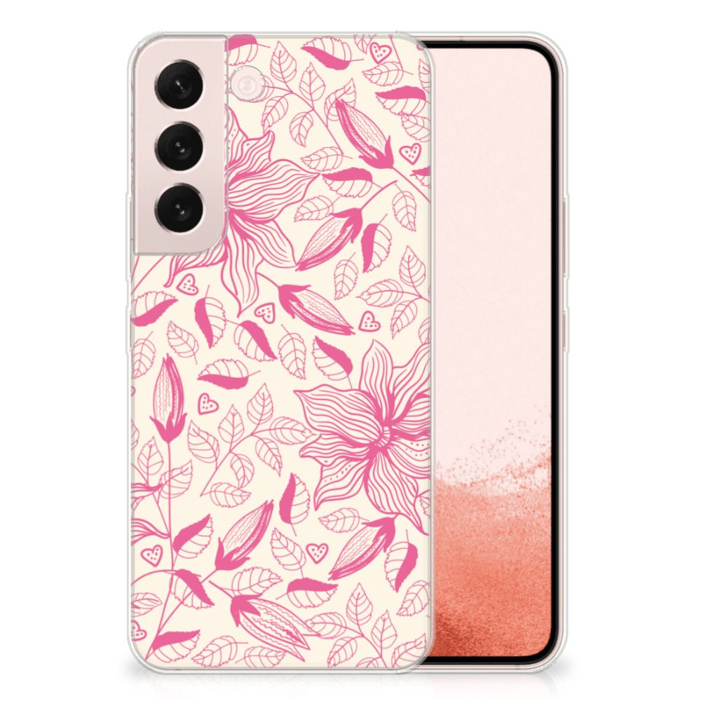 Samsung Galaxy S22 TPU Case Pink Flowers