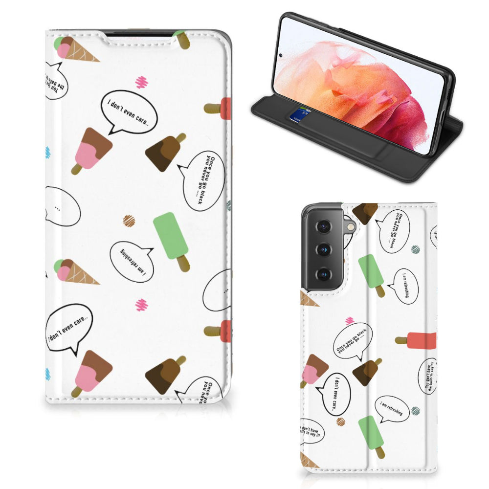 Samsung Galaxy S21 Flip Style Cover IJsjes