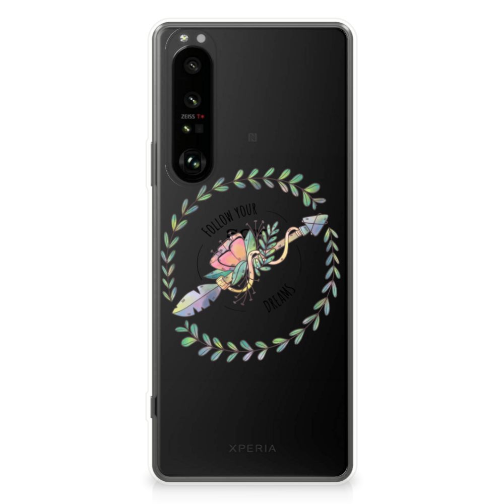 Sony Xperia 1 III Telefoonhoesje met Naam Boho Dreams