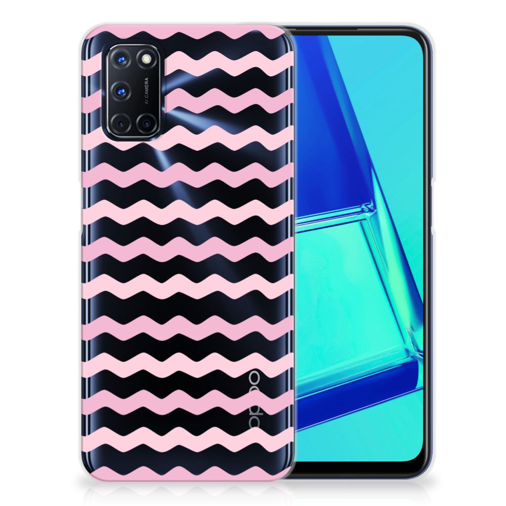 OPPO A52 | A72 TPU bumper Waves Roze