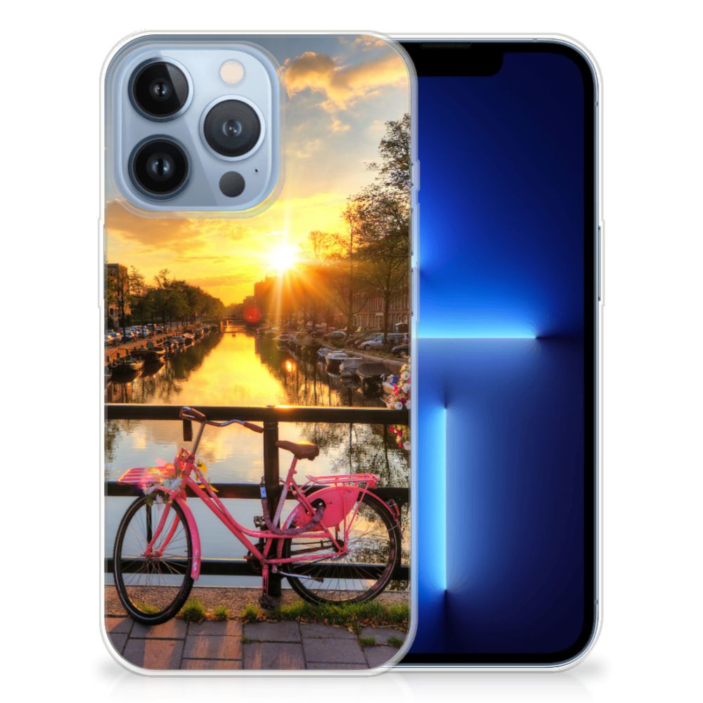 Apple iPhone 13 Pro Siliconen Back Cover Amsterdamse Grachten B2C Telecom