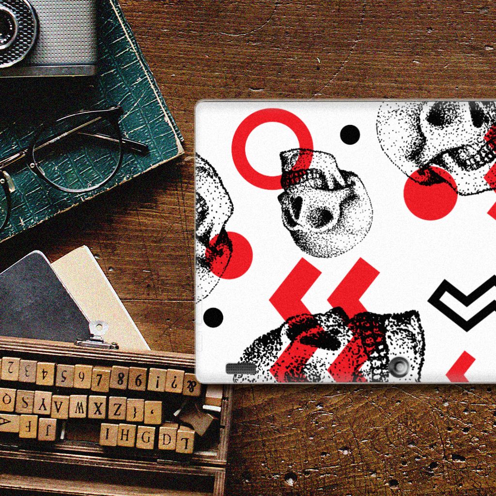 Tablet BackCover Lenovo Tab 10 | Tab 2 A10-30 Skull Red - B2C Telecom