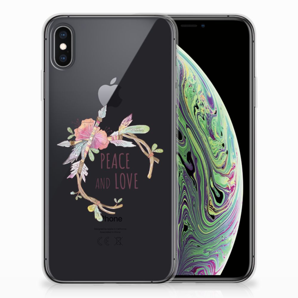 Apple iPhone Xs Max Telefoonhoesje met Naam Boho Text