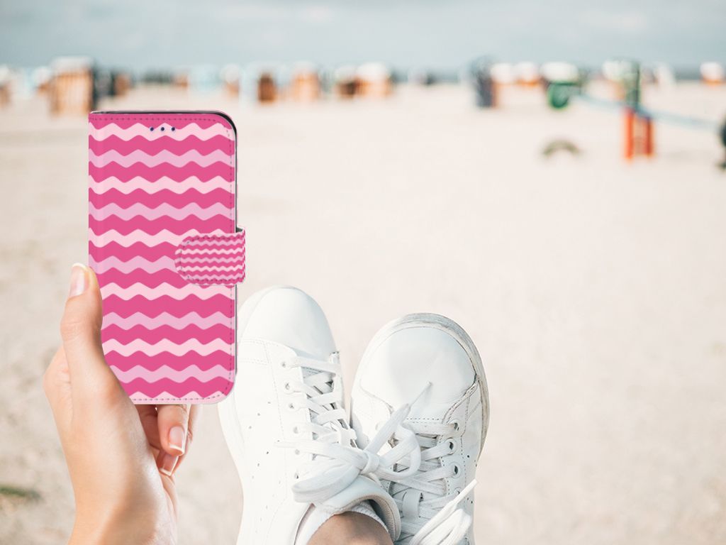 Samsung Galaxy S10e Telefoon Hoesje Waves Pink