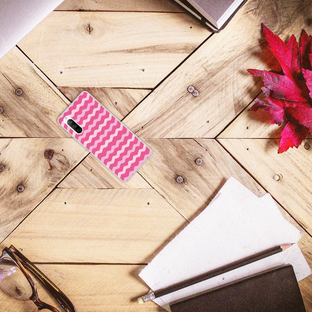Sony Xperia 10 III TPU bumper Waves Pink B2C Telecom