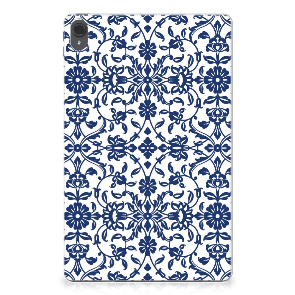 Lenovo Tab P11 | P11 Plus Siliconen Hoesje Flower Blue - B2C Telecom