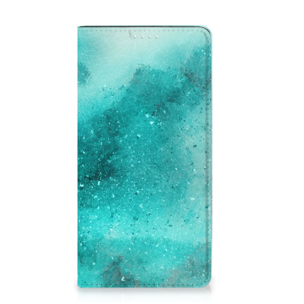 Bookcase Samsung Galaxy A54 Painting Blue