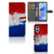 OPPO A17 Bookstyle Case Nederland met artistieke Nederlandse vlag en pasjeshouder.