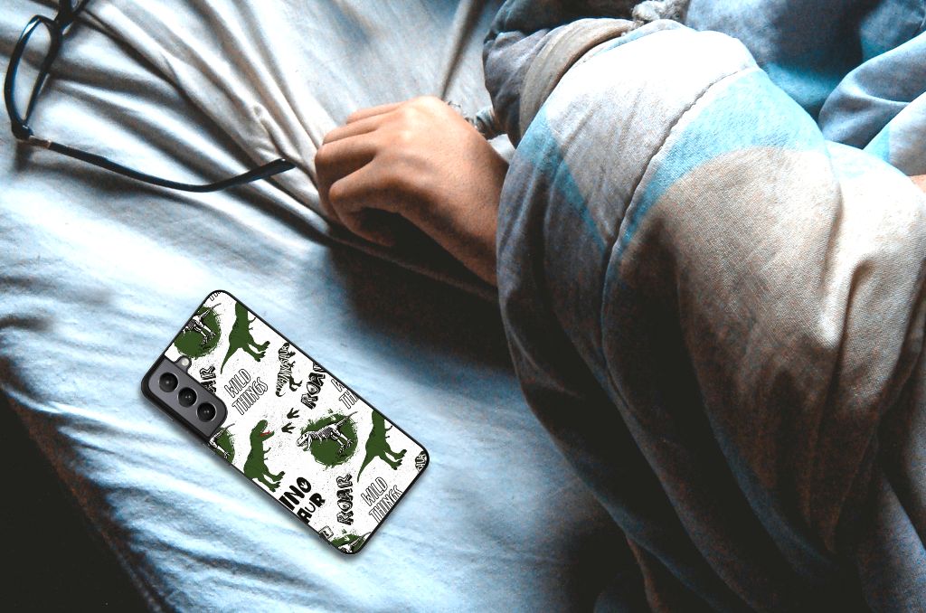Dierenprint Telefoonhoesje voor Samsung Galaxy S21FE Dinosaurus B2C Telecom