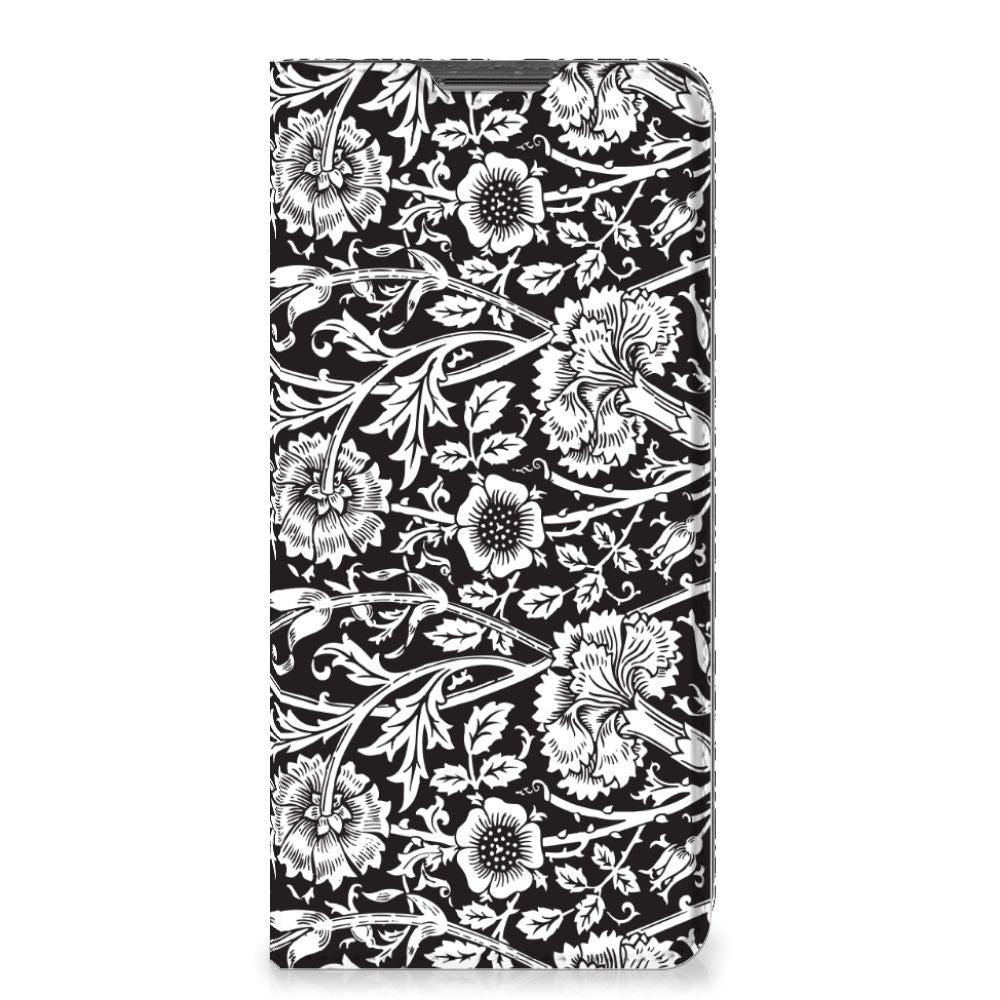 Xiaomi Redmi Note 11 Pro Smart Cover Black Flowers - B2C Telecom