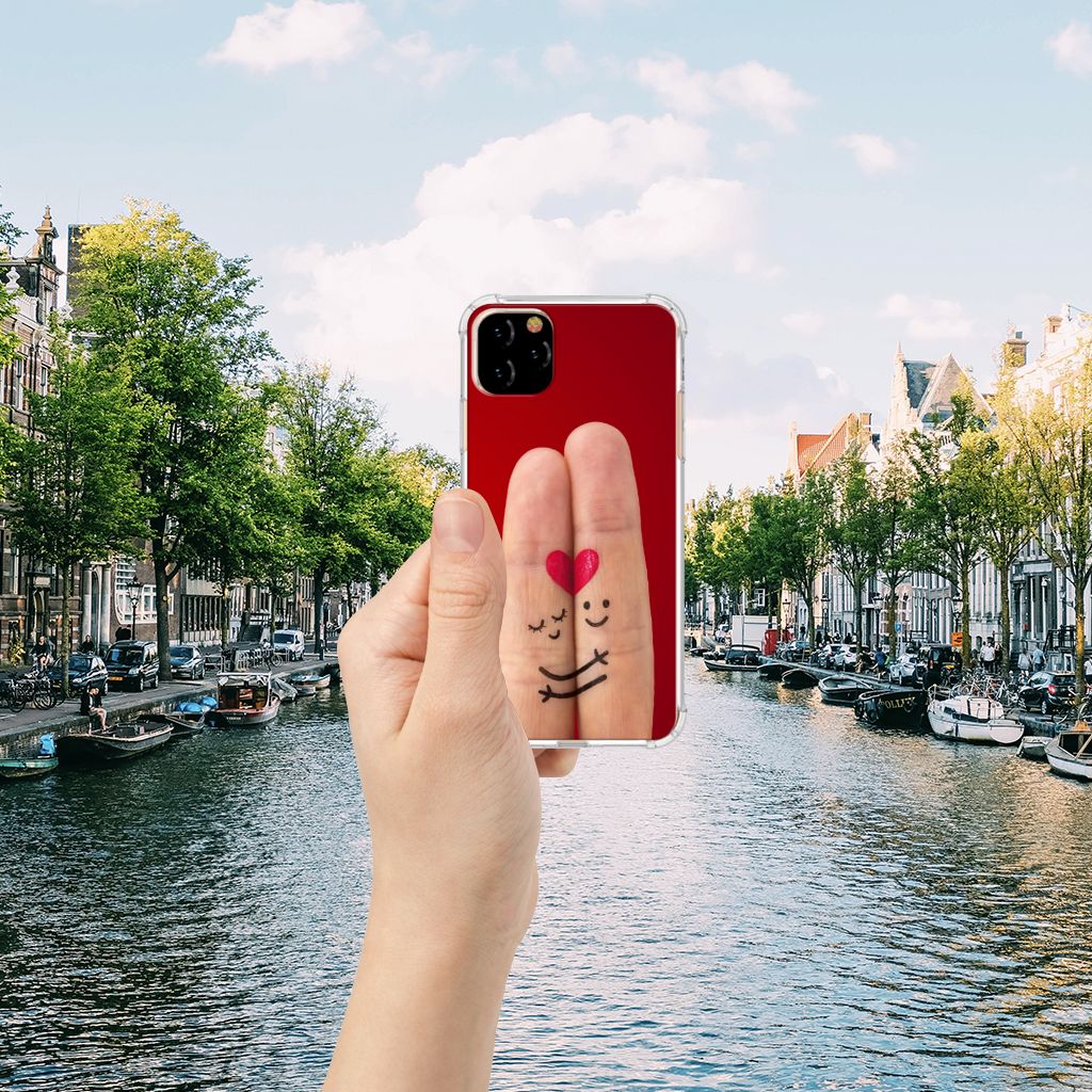 Apple iPhone 11 Pro Max Anti Shock Bumper Case Liefde - Origineel Romantisch Cadeau