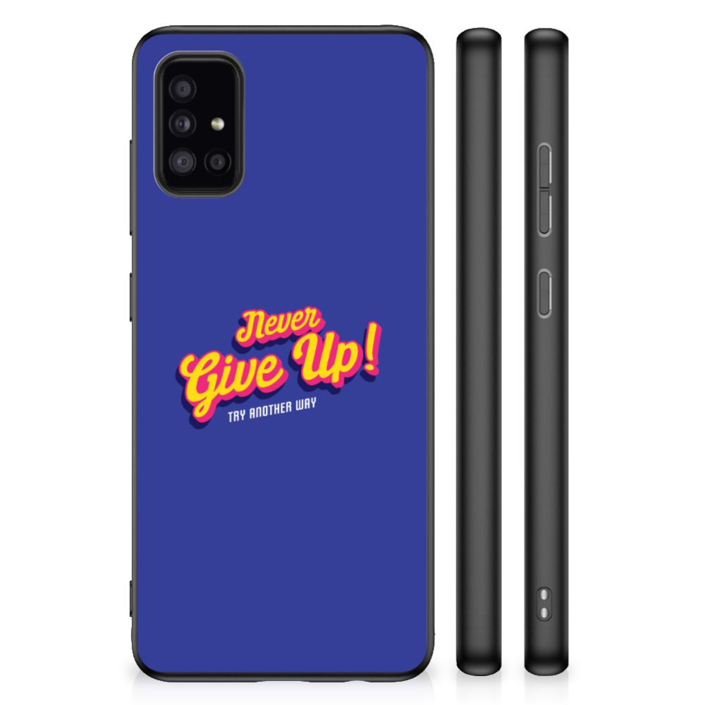 Samsung Galaxy A51 Hoesje met Quotes Never Give Up B2C Telecom