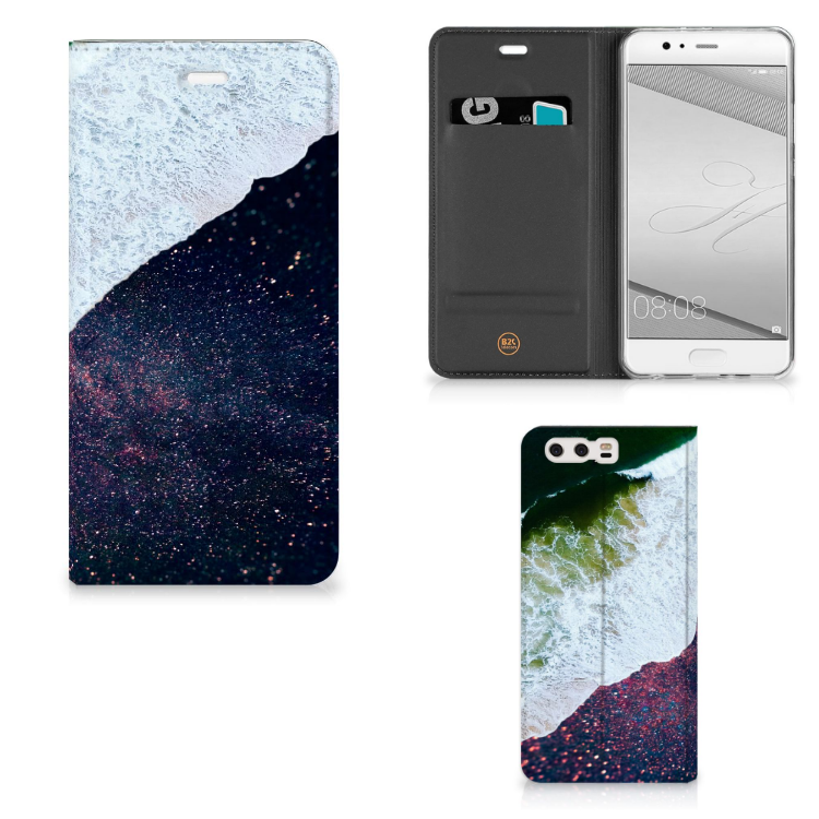 Huawei P10 Plus Stand Case Sea in Space