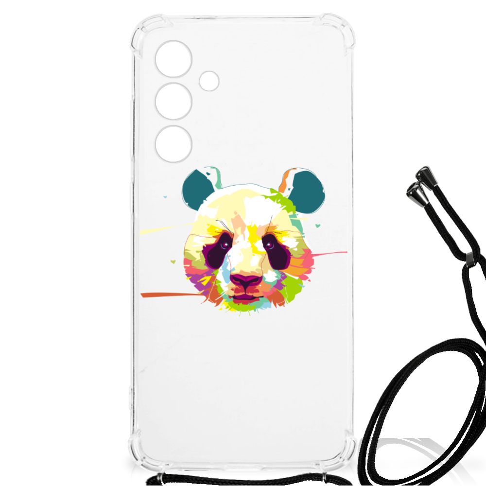 Samsung Galaxy A55 Stevig Bumper Hoesje Panda Color