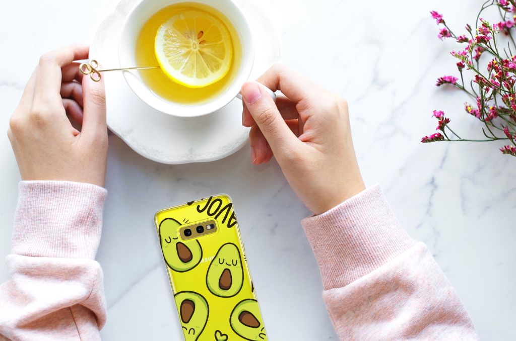Samsung Galaxy S10e Telefoonhoesje met Naam Avocado Singing