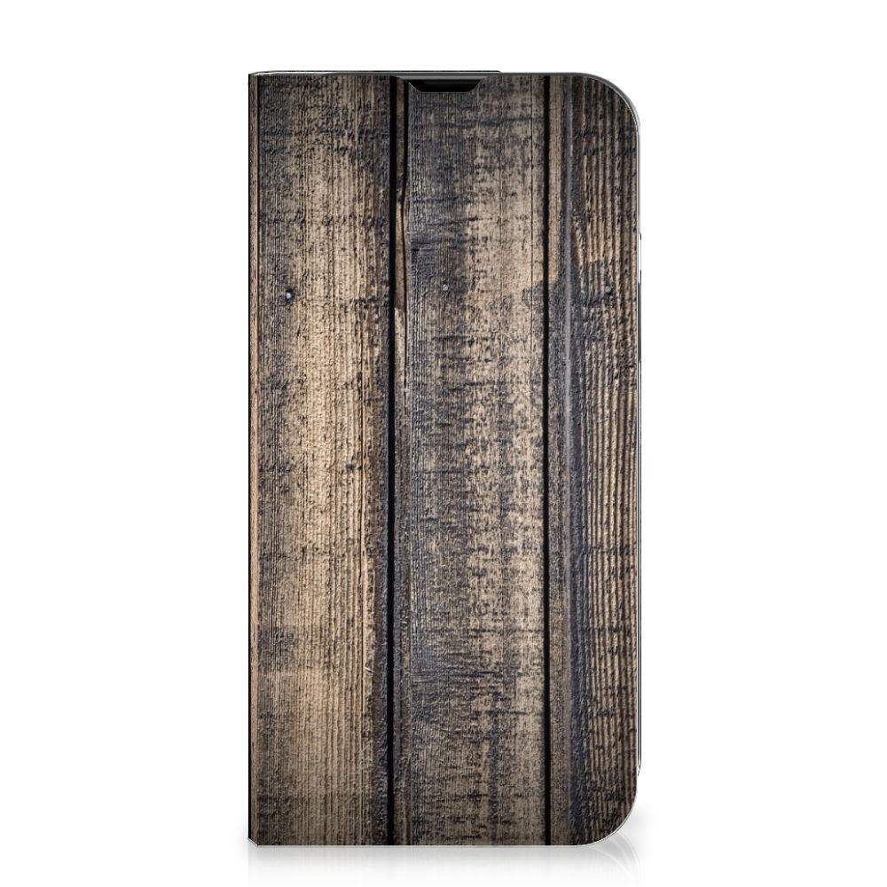 iPhone 14 Book Wallet Case Steigerhout - B2C Telecom