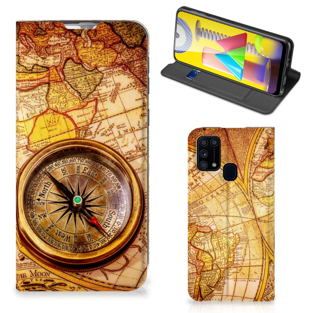 Samsung Galaxy M31 Book Cover Kompas - B2C Telecom