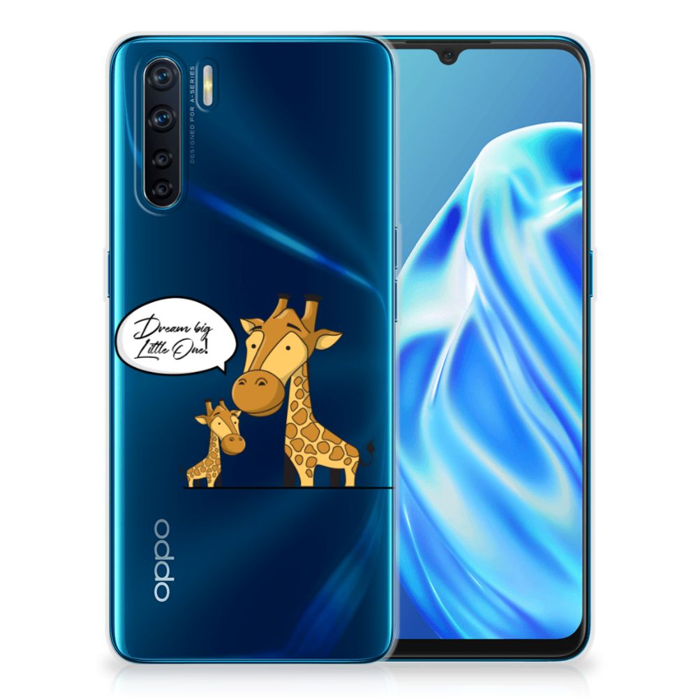 OPPO A91 Telefoonhoesje met Naam Giraffe