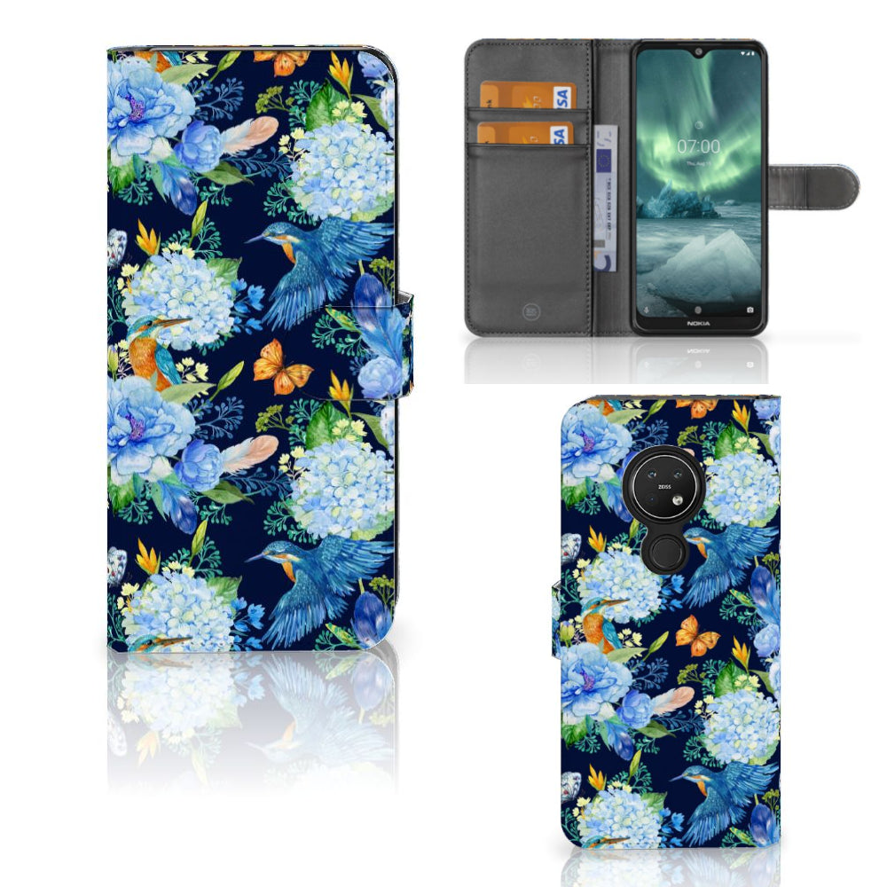 Telefoonhoesje met Pasjes voor Nokia 7.2 | Nokia 6.2 IJsvogel