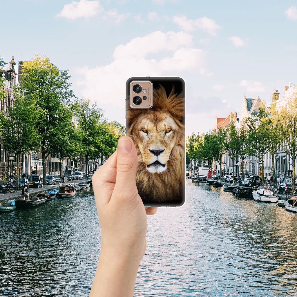 Motorola Moto G32 TPU Hoesje Leeuw B2C Telecom