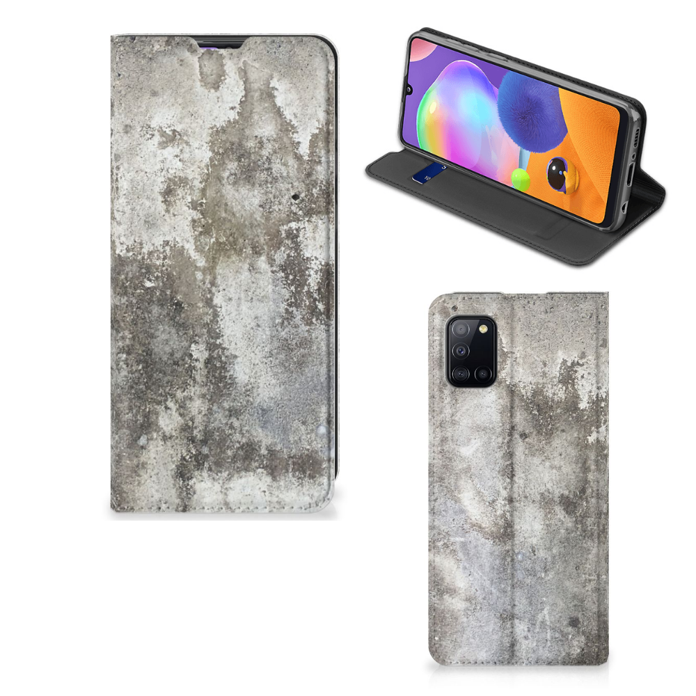 Samsung Galaxy A31 Standcase Beton Print - B2C Telecom
