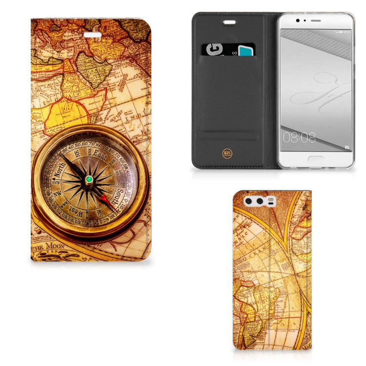 Huawei P10 Plus Book Cover Kompas