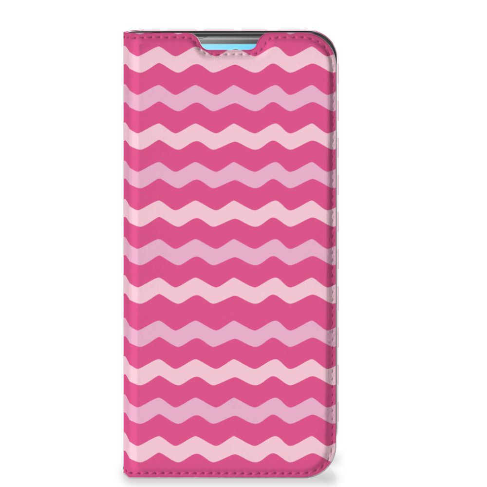 Xiaomi Redmi 10 Hoesje met Magneet Waves Pink - B2C Telecom