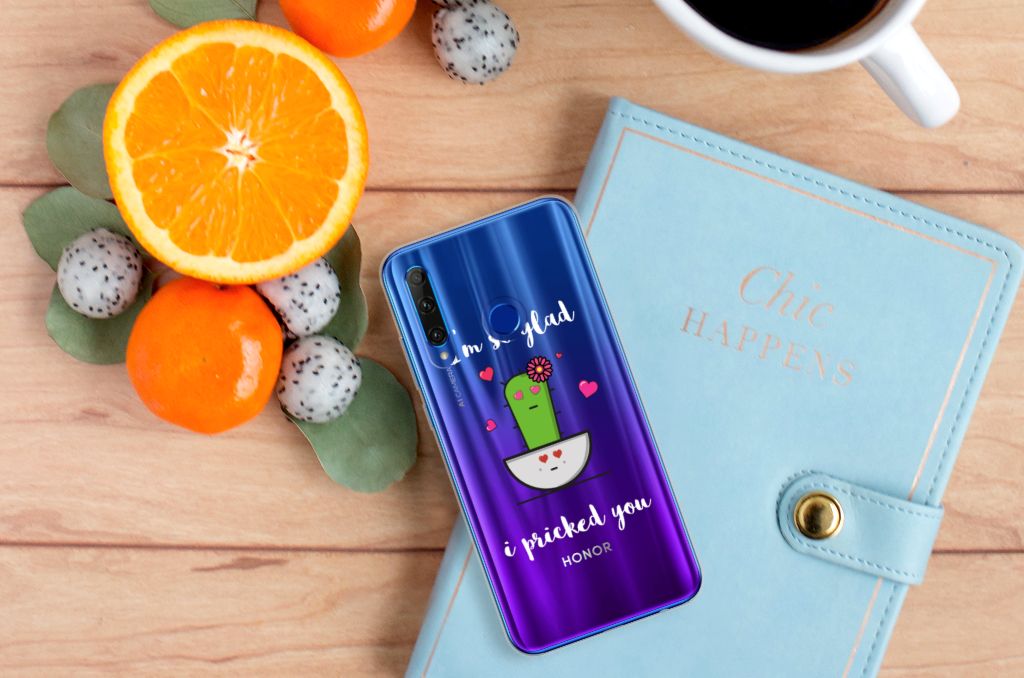 Honor 20 Lite Telefoonhoesje met Naam Cactus Glad